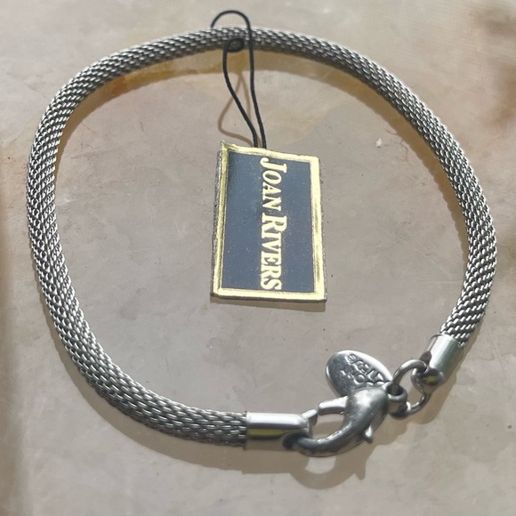 Joan Rivers Herringbone Western Vintage Large Silver Women's Bracelet - Picture 2 of 15